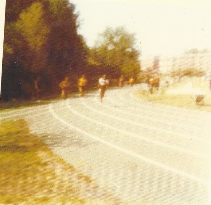 1971 NCCU Home meet Leading 440 yd dash 3/1971